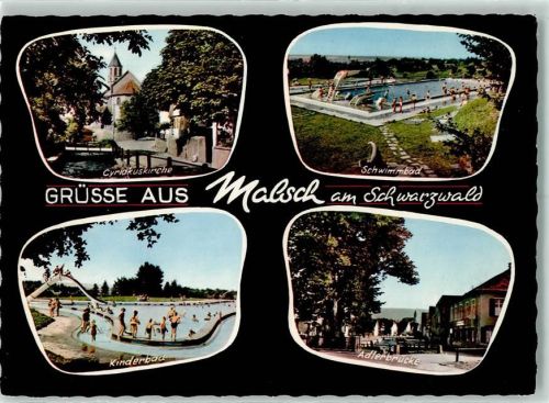 Malsch Schwimmbad Kinderbad Rückseite mit Abschürfungen bzw Kleberesten
