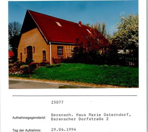 Berensch Haus Marie Osterndorf Foto montiert auf Karton