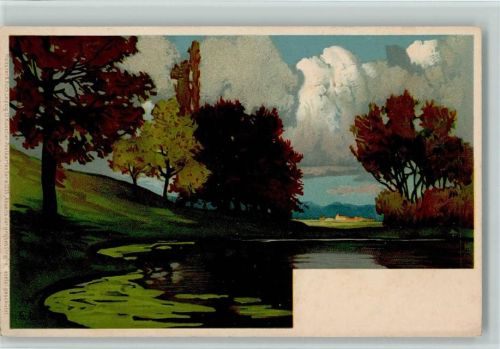 1898 Serie 1215 Abseits der großen Straße - Natur ,sehr gute Erhaltung AK