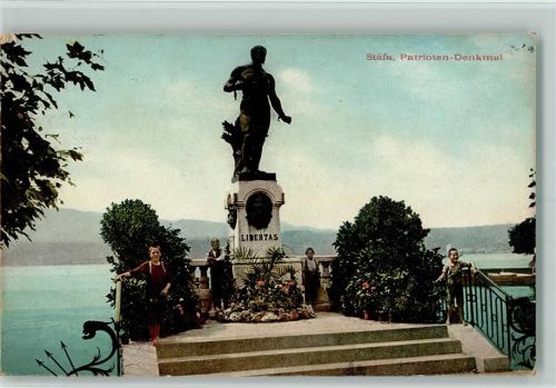 Stäfa 1913 Patrioten-Denkmal Libertas