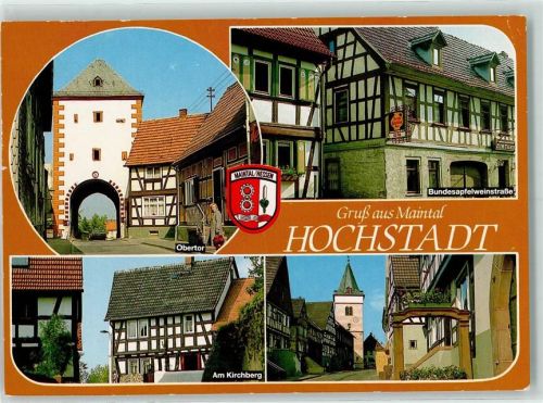 Maintal Rückseite mit Abschürfungen bzw Kleberesten Obertor Am Kirchberg