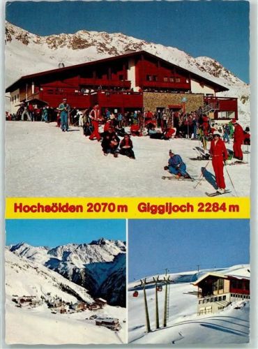 Sölden Hochsölden Giggijoch Winter Skifahrer