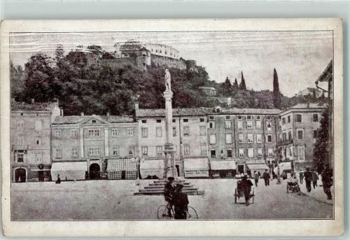 Gorizia Hauptplatz und Schloß AK