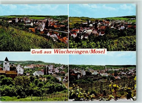 Wincheringen Rückseite mit Abschürfungen bzw Kleberesten