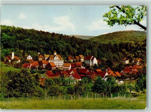 Waldhilsbach Rückseite mit Abschürfungen bzw Kleberesten