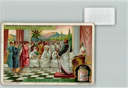 Racconto Inverno di Shakespeare Nr. 2 Sammelbild Liebig Shakespeare