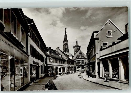 Bühl Rückseite mit Abschürfungen und Kleberesten Schwanenstraße