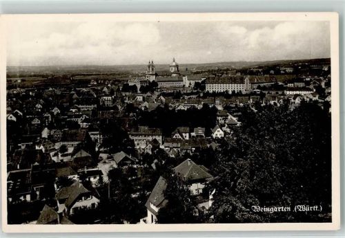 Weingarten Rückseite mit Abschürfungen bzw Kleberesten