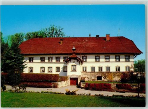 Wessobrunn Gasthaus Zur Post Rückseite mit Abschürfungen bzw Kleberesten
