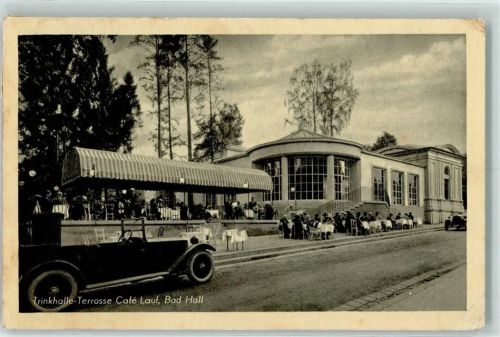 Bad Hall 1940 Trinkhalle Cafe Lauf Auto