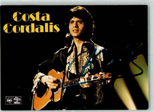Costa Cordalis Originalautogramm Schlagersänger