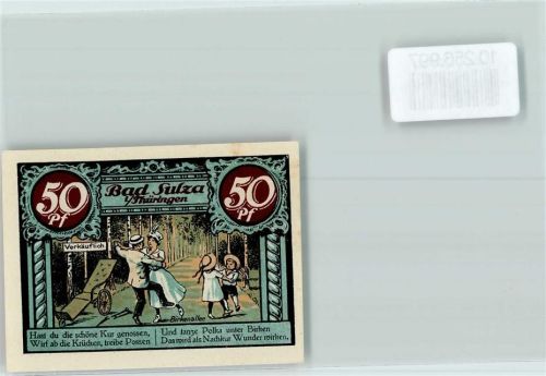 Bad Sulza Notgeld 50 Pfennig Gradierhaus Birkenallee