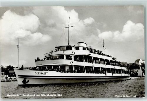 Starnberg Motorschiff Seeshaupt am Starnberger See