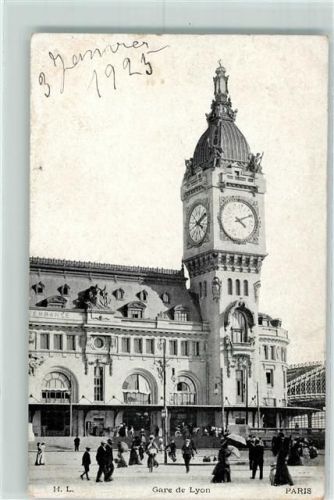 Lyon 1916 La Gare AK