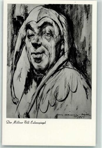 Till Eulenspiegel sign. Max Ahrens AK