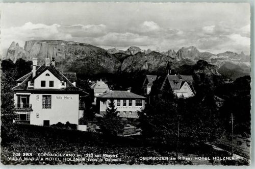 Bozen 1955 Villa Maria e Hotel Holzner