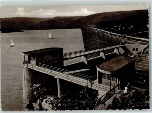 52396 W5169 Schwammenauel - Rursee Überlaufbecken Staudamm