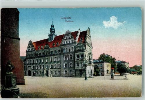 Liegnitz 1916 Rathaus AK