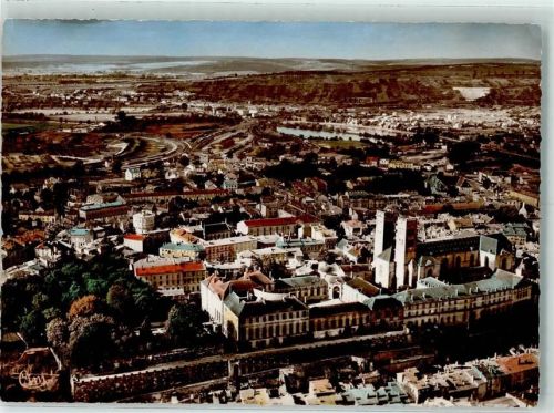 Verdun Fliegeraufnahme Cathedral and Bishops Palace
