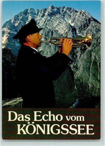 Königssee Echobläser vor der Watzmannostwand