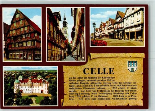 Celle Fußgängerzone Fachwerkhaus Schloß Chronik