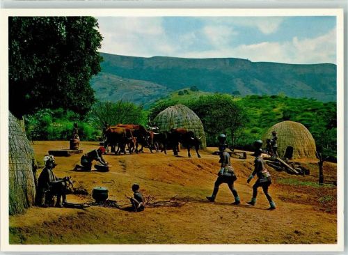 KwaZulu-Natal Zulus at Home in the Bantu Reserve bounded by the Nagle Dam and Calley of 1000 Hills