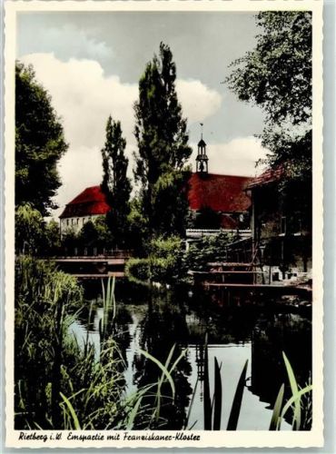 Rietberg Emspartie mit Franziskaner-Kloster