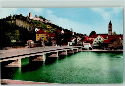 Burglengenfeld Naabbrücke Rückseite mit Abschürfungen bzw Kleberesten