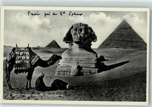 Kairo Nr. 162 Verlag Landrock & Lehnert - Pryer near the Great Sphinx