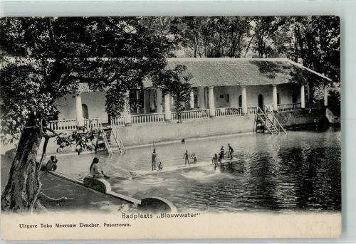 Pasuruan Badplaats "Blauwwater" Nierderländische-Indien Kolonie