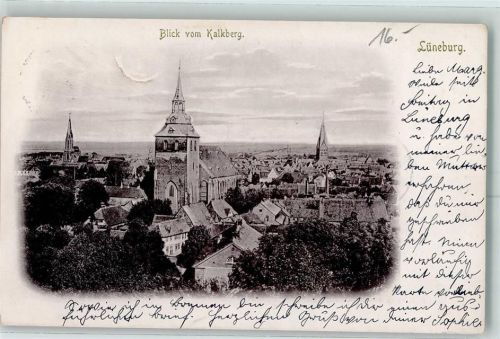 Lüneburg 1905 Blick vom Kalkberg