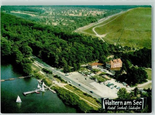 Haltern am See Hotel Seehof Halterner See Segelboote Fliegeraufnahme