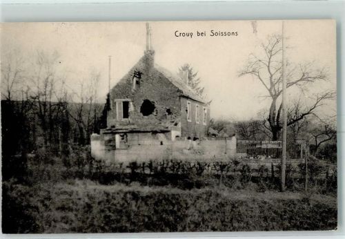 Soissons 1915 Feldpost WK I Crouy