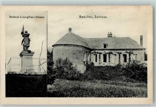 Beaulieu-les-Fontaines Denkmal Jungfrau von Orleans Schloss