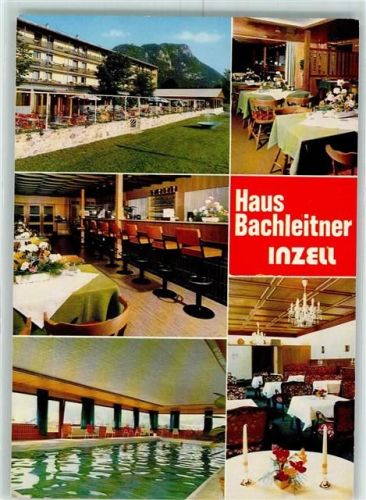 Inzell Kuranstalt Haus Bachleiter Innenansicht Schwimmbad