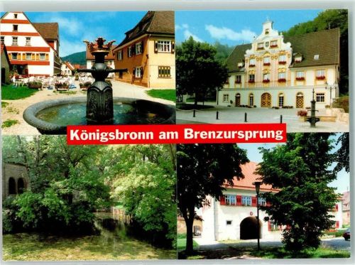 Königsbronn Rückseite mit Abschürfungen bzw Kleberesten