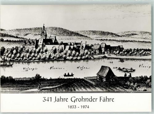 Grohnde 1974 341 Jahre Grohnder Fähre