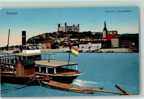 Bratislava Burg Dampfschiff