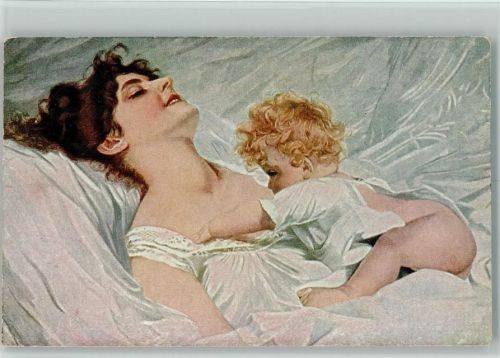 Mutter und Baby sign. A. Schwarz