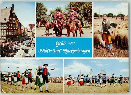 Markgröningen Schäferlauf Reiter in Tracht