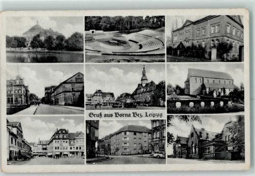Borna Rathaus Kunigundenkirche Realgymnasium Freilufttheater