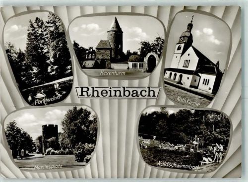 Rheinbach Hexenturm Kath. Kirche Martinsplatz Schwimmbad