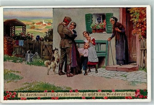 VDA Unsere Feldgrauen Soldatenliederkarte Nr. 7 AK