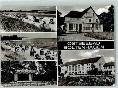 Ostseebad Boltenhagen Strand Frilichtbühne FDGB Erholungsheime Am Strand u. Fritz Reuter