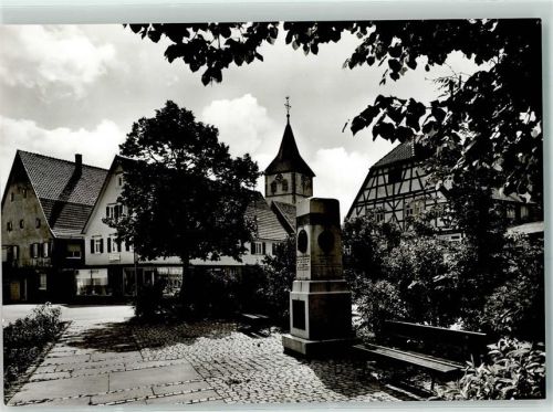 Dornhan Rückseite mit Abschürfungen und Kleberesten