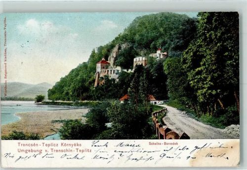 Teplice 1915 Umgebung Trenschin-Teplitz Szkalka-Benedek