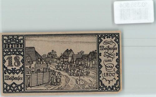 Weißensee 50 Pfennig Notgeld Berliner Bär Postkutsche