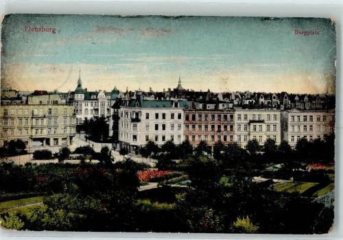Flensburg 1913 Burgplatz