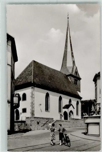 Neckargemünd Ev. Kirche Frauen mit Fahrad