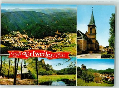 Erfweiler Fliegeraufnahme Kath. Kirche Glastal Winterkirchel